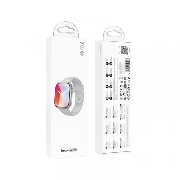 Смарт-годинник HOCO Y30 50mm. 230 mAh. IP67 Smart sports watch(call version) Silver (6942007648967)