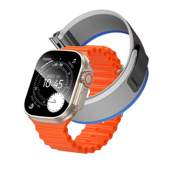 Смарт-годинник HOCO Y42 51mm. 260 mAh. IP67 Ultra Smart watch(call version) titanium gold (6942007675307)