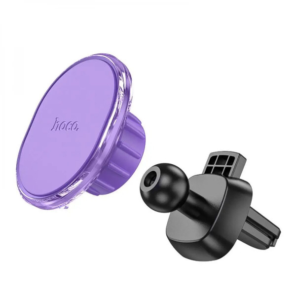 Тримач для мобільного HOCO H1 Crystal magnetic car holder(air outlet) Romantic Purple