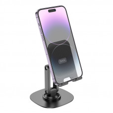 Тримач для телефона HOCO HD6 Winner dual-axis rotating desktop stand Black (6942007602372)