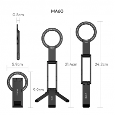 Тримач телефона Ulanzi MA60 Foldable Magnetic Phone Tripod (Black) (S025)