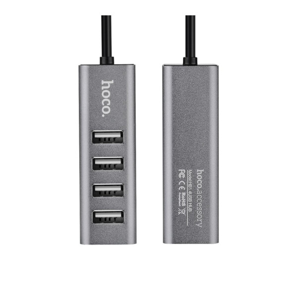 USB-хаб HOCO HB1 4USB Line machine Tarnish