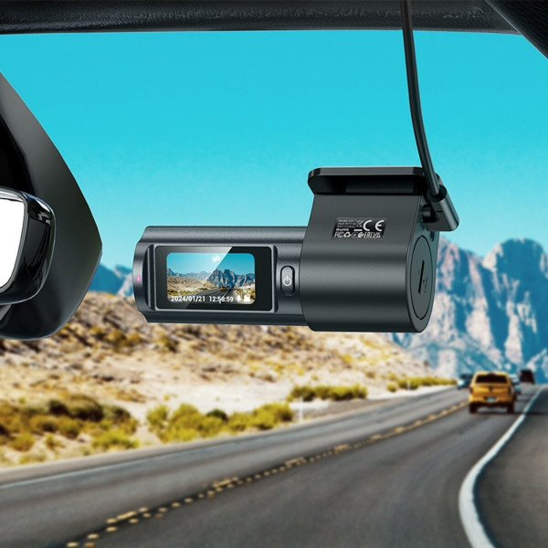 Відеореєстратор HOCO DV7 2K display hidden driving recorder Black