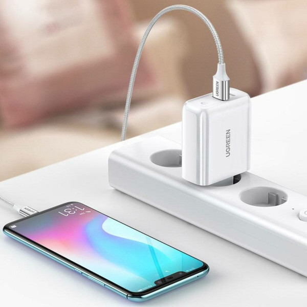 Зарядний пристрій UGREEN CD170 38W USB-C Wall Charger EU (Білий) (UGR-60468)