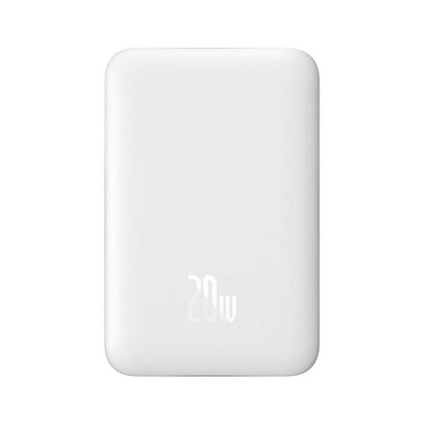Зовнійшній акумулятор Baseus Magnetic Mini Wireless Fast Charge Power Bank 10000mAh 20W White