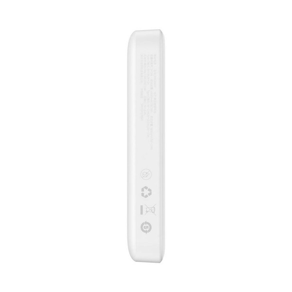 Зовнійшній акумулятор Baseus Magnetic Mini Wireless Fast Charge Power Bank 10000mAh 20W White