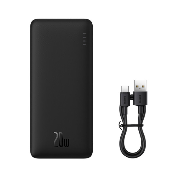 Зовнішній акумулятор Baseus Airpow Fast Charge Power Bank 10000mAh 20W Black