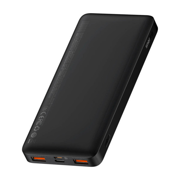 Зовнішній акумулятор Baseus Bipow Digital Display Fast Charge Power Bank 10000mAh 20W Чорний