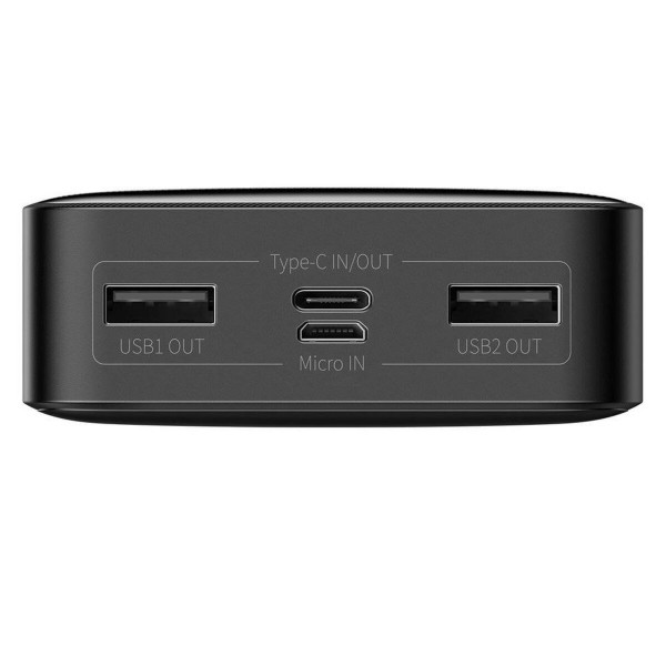 Зовнішній акумулятор Baseus Bipow Digital Display Power bank 20000mAh 15W Black