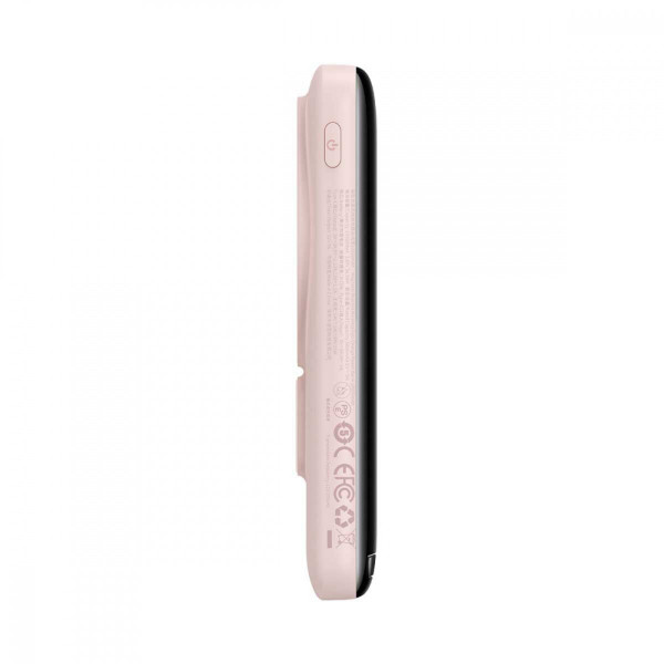 Зовнішній акумулятор Baseus Magnetic Bracket Wireless Fast Charge Power Bank 10000mAh 20W Pink (With cable Type-C to Type-C 60W（20V/3A)