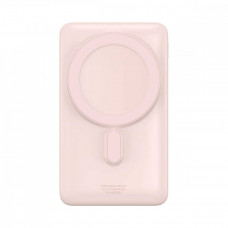 Зовнішній акумулятор Baseus Magnetic Bracket Wireless Fast Charge Power Bank 10000mAh 20W Pink (With cable Type-C to Type-C 60W（20V/3A)
