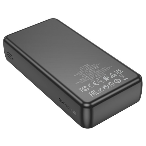 Зовнішній акумулятор BOROFONE BJ55A Graceful power bank (20000mAh) Чорний