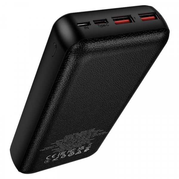 Зовнішній акумулятор HOCO J159A Essence 22.5W+PD20W fully compatible power bank(20000mAh) Black (6942007673587)
