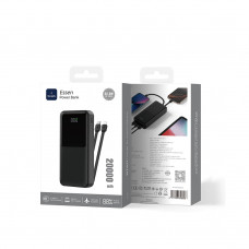 Зовнішній акумулятор WIWU Essen power bank 22.5W 20000mAh Wi-P082 (3C) Black (6977703658606)