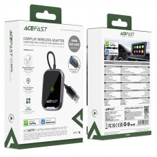 Адаптер ACEFAST QC1 CarPlay wireless adapter for car Metal Gray (6974316285793)