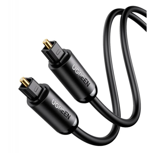 Аудіо кабель UGREEN AV122 Toslink Optical Audio Cable 2m (Чорний)(UGR-70892)