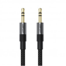 Аудіокабель ACEFAST J10 3.5mm male to 3.5mm male, nylon braid, 1m, Black (6974316285267)