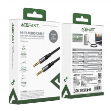 Аудіокабель ACEFAST J10 3.5mm male to 3.5mm male, nylon braid, 1m, Black (6974316285267)