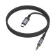 Аудіокабель BOROFONE BL24 Graceful digital audio conversion cable Type-C Metal Grey (6941991118982)