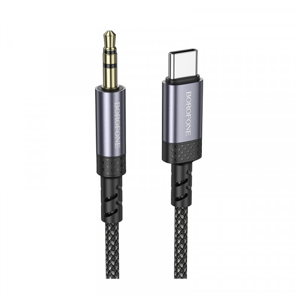 Аудіокабель BOROFONE BL24 Graceful digital audio conversion cable Type-C Metal Grey (6941991118982)