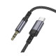 Аудіокабель BOROFONE BL24 Graceful digital audio conversion cable Type-C Metal Grey (6941991118982)