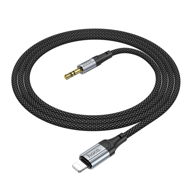 Аудiокабель HOCO UPA26 Fresh digital audio conversion cable iP Black