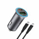 Автомобільний зарядний пристрій ACEFAST B16 95W (USB-A+USB-C) dual port metal car charger set (P5) Metal Gray (6974316285304)
