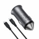 Автомобільний зарядний пристрій ACEFAST B16 95W (USB-A+USB-C) dual port metal car charger set (P5) Metal Gray (6974316285304)