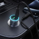 Автомобільний зарядний пристрій ACEFAST B16 95W (USB-A+USB-C) dual port metal car charger set (P5) Metal Gray (6974316285304)