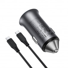 Автомобільний зарядний пристрій ACEFAST B16 95W (USB-A+USB-C) dual port metal car charger set (P5) Metal Gray (6974316285304)