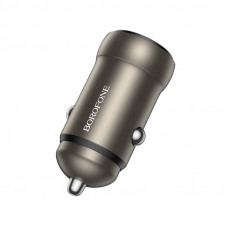 Автомобільний зарядний пристрій BOROFONE BZ32 Fresh single port PD30W car charger Black (6941991118517)