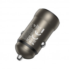 Автомобільний зарядний пристрій BOROFONE BZ32 Fresh single port PD30W car charger Black (6941991118517)
