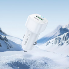 Автомобільний зарядний пристрій BOROFONE BZ34B Cloud PD38W(1C1A) car charger White (6941991122385)