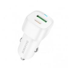 Автомобільний зарядний пристрій BOROFONE BZ34B Cloud PD38W(1C1A) car charger White (6941991122385)