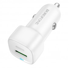 Автомобільний зарядний пристрій BOROFONE BZ34B Cloud PD38W(1C1A) car charger White (6941991122385)