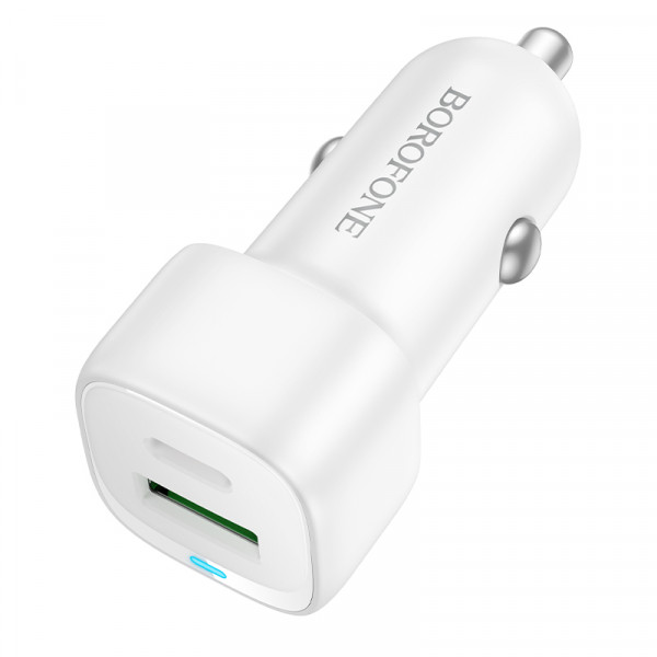 Автомобільний зарядний пристрій BOROFONE BZ34B Cloud PD38W(1C1A) car charger White (6941991122385)