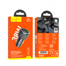 Автомобільний зарядний пристрій HOCO NZ14A Guerrero PD20W+QC3.0 car charger Black (6942007620437)