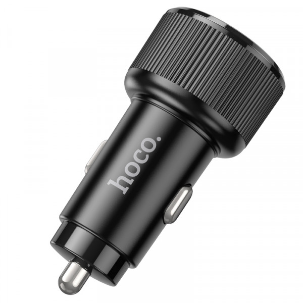 Автомобільний зарядний пристрій HOCO NZ14A Guerrero PD20W+QC3.0 car charger Black (6942007620437)