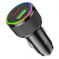 Автомобільний зарядний пристрій HOCO NZ14A Guerrero PD20W+QC3.0 car charger Black (6942007620437)