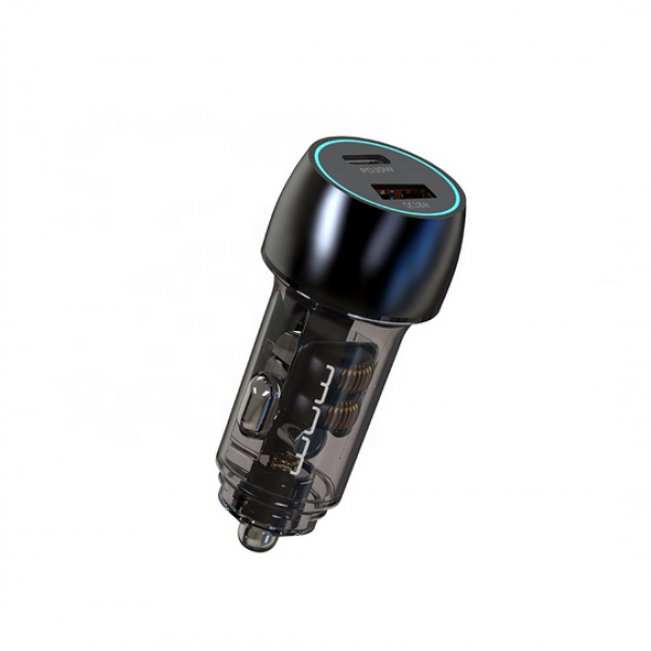 Автомобільний зарядний пристрій WUW-T103C PD 30W +QC 3.0 18W black (6978749570440)