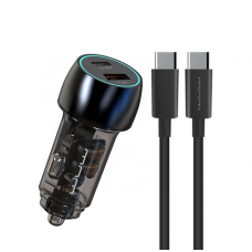 Автомобільний зарядний пристрій WUW-T103C PD 30W +QC 3.0 18W black (6978749570440)