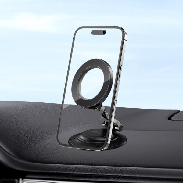 Автотримач для телефона ACEFAST D64 magnetic folding car holder, Black (6974316286332)