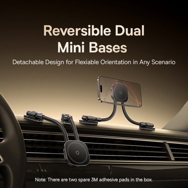 Автотримач для телефона Baseus PrimeTrip C03s Magnetic Car Mount (Stick-on Type, Cosmic Black) (C0013701)