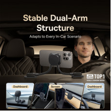 Автотримач для телефона Baseus PrimeTrip C03s Magnetic Car Mount (Stick-on Type, Cosmic Black) (C0013701)