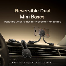 Автотримач для телефона Baseus PrimeTrip C03s Magnetic Car Mount (Stick-on Type, Cosmic Black) (C0013701)