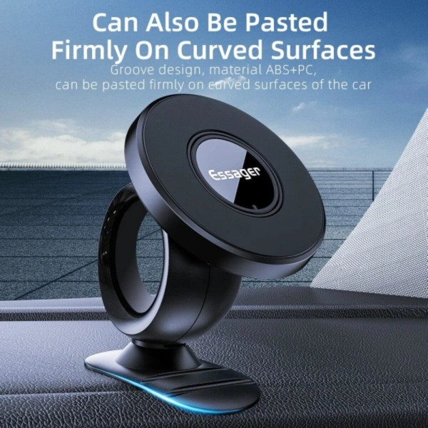 Автотримач для телефона Essager Mirrow Magnetic Phone Holder (Car Air-conditioner Vent Type) black (EZJCXC-JZY01)