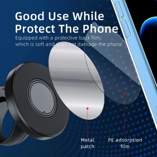 Автотримач для телефона Essager Mirrow Magnetic Phone Holder (Car Air-conditioner Vent Type) black (EZJCXC-JZY01)