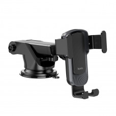 Автотримач для телефона HOCO CA104 vertical and horizontal telescopic gravity vehicle holder Чорний Metal Gray