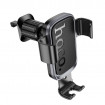 Автотримач для телефона HOCO H80 Vista gravity car holder (air outlet) Black Metal Gray (6942007647908)