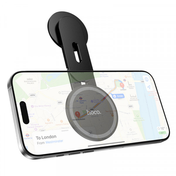 Автотримач для телефона HOCO H93 Stable magnetic case screen holder(display screen) Black (6942007663878)